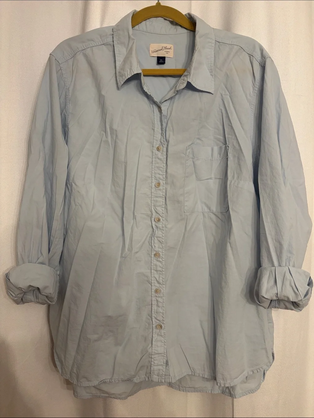Universal Thread Light Blue Button-Down Shirt - Picture 1 of 5